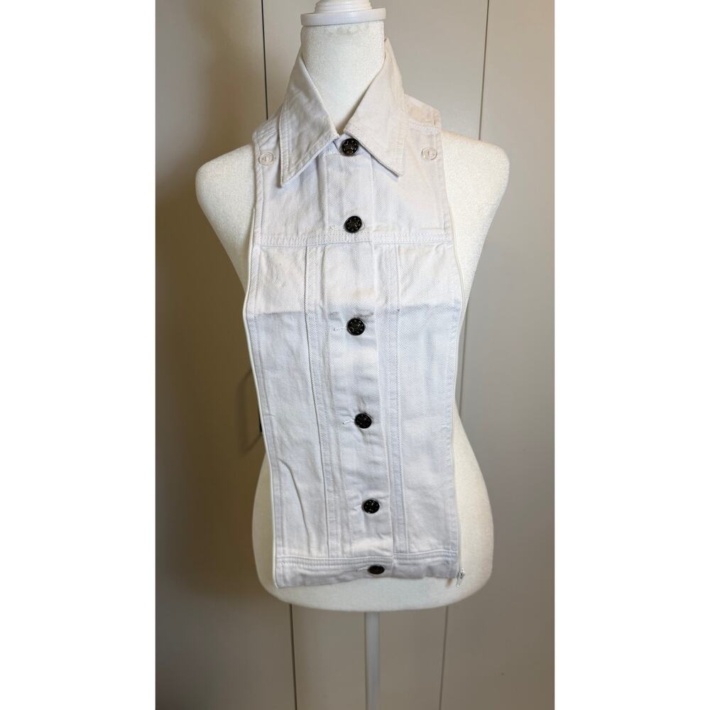 Veronica Beard White Button Down Dickey NWT